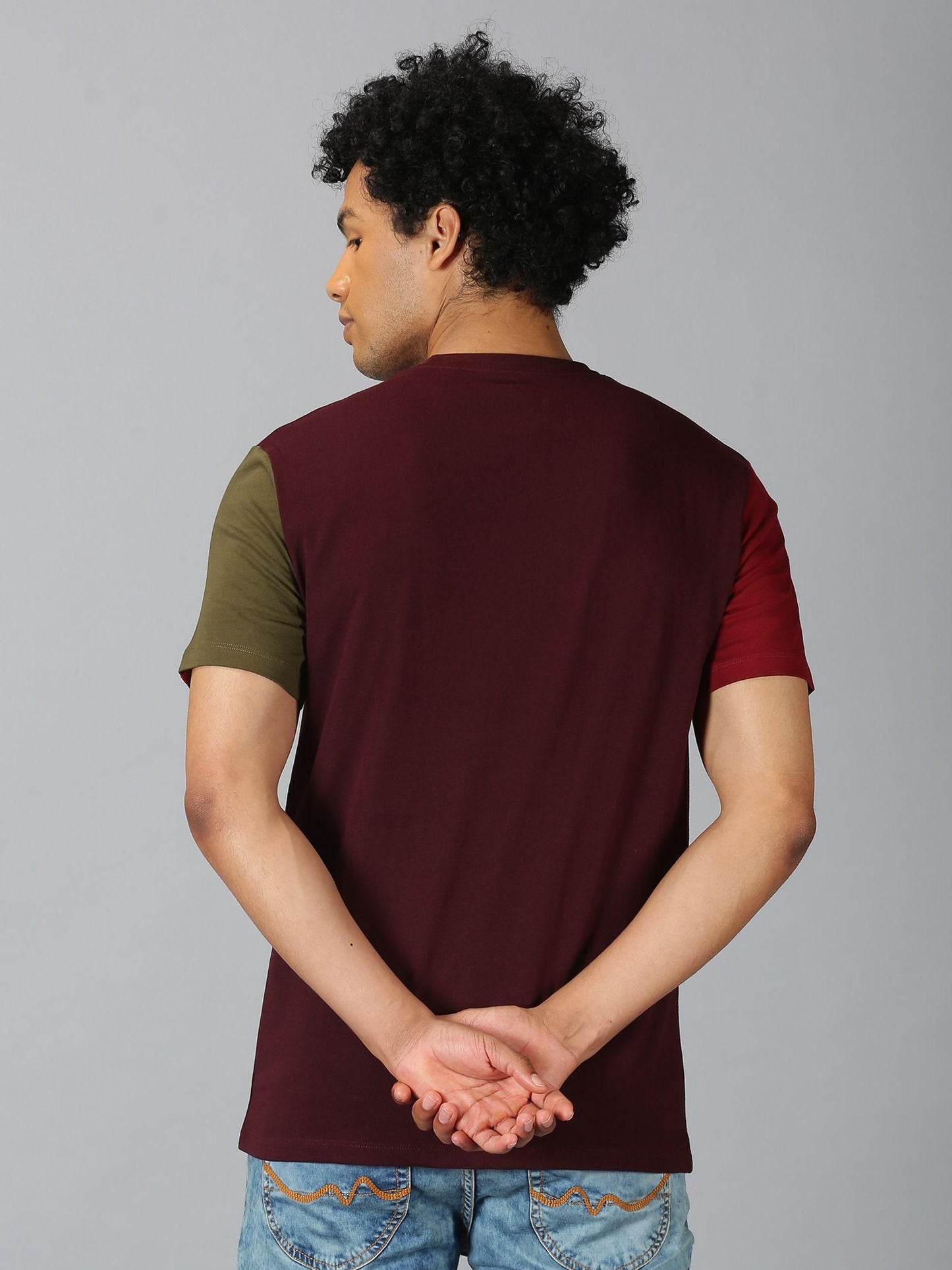 UrGear Cotton Printed Half Sleeves Mens Round Neck T-Shirt