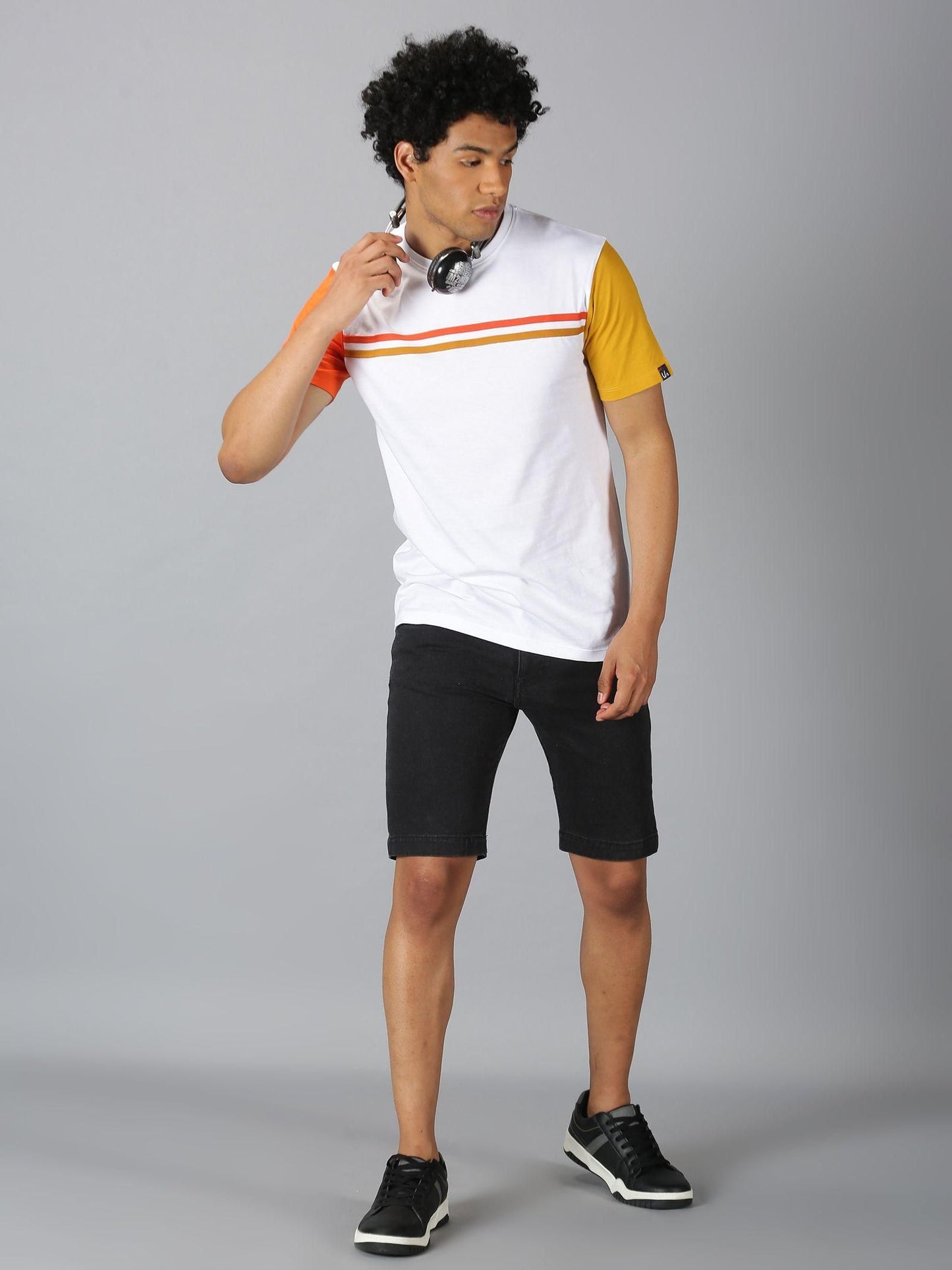 UrGear Cotton Printed Half Sleeves Mens Round Neck T-Shirt