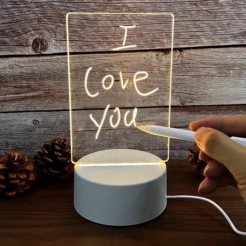 Acrylic Night Light Message Writing Board