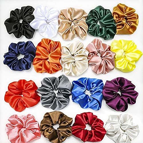 Pack of 20 Satin Scrunchies for women