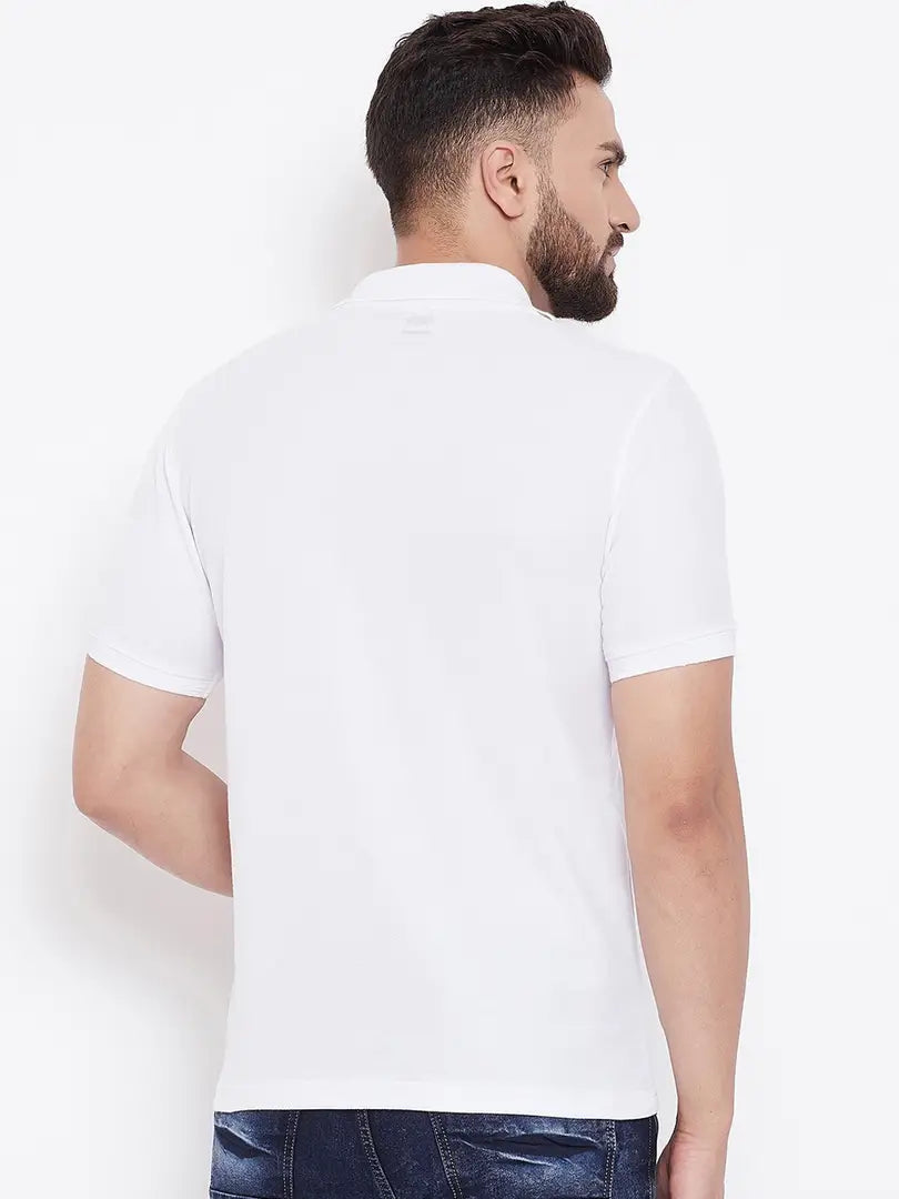 Stylish Polycotton Solid Polos For Men- Pack Of 5
