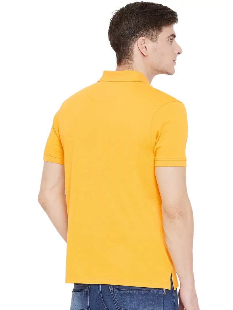 Stylish Polycotton Solid Polos For Men- Pack Of 5