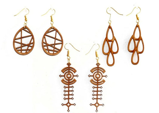 wooden earring for women or girls, combo earring for gift