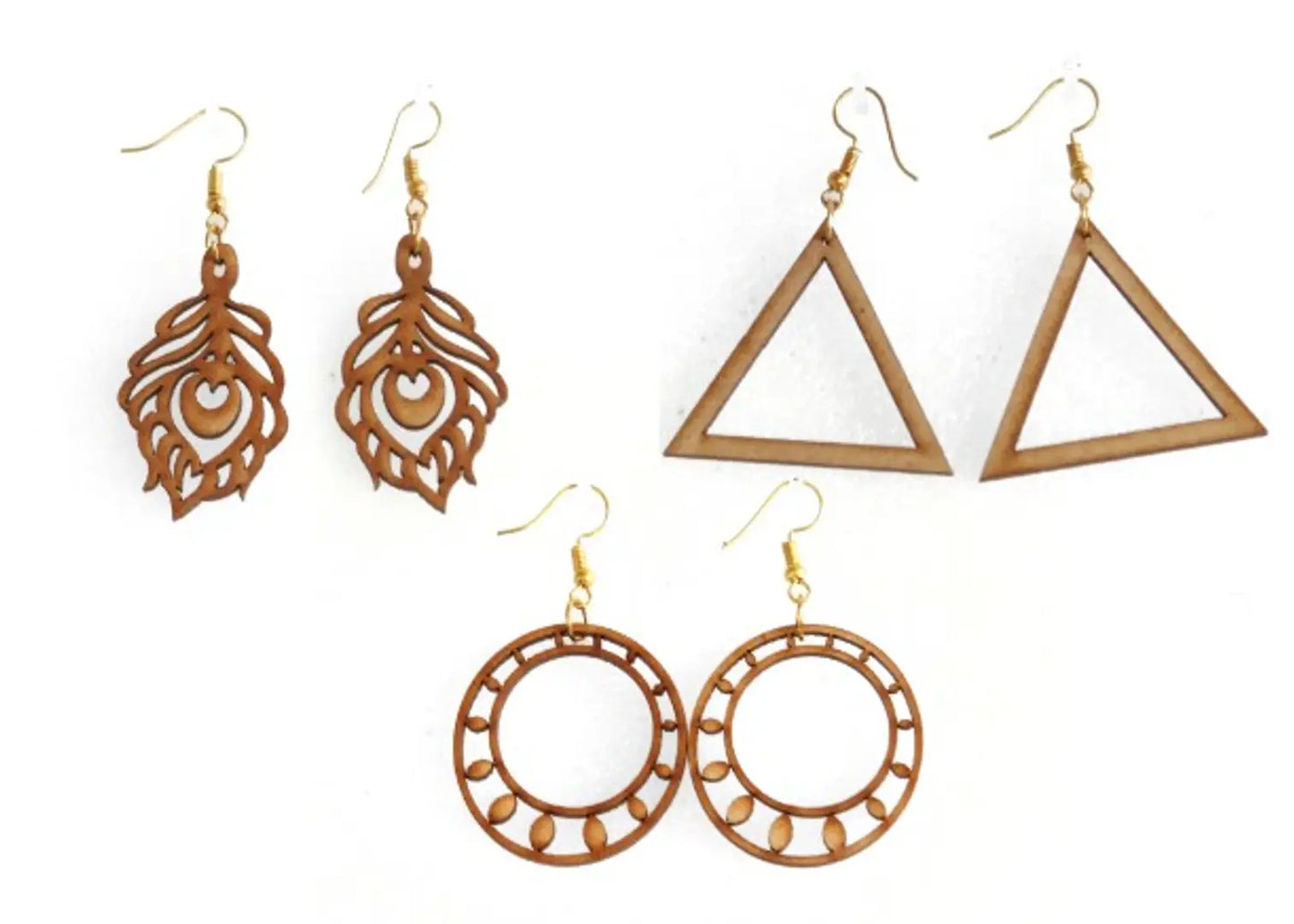 wooden earring for women or girls, combo earring for gift