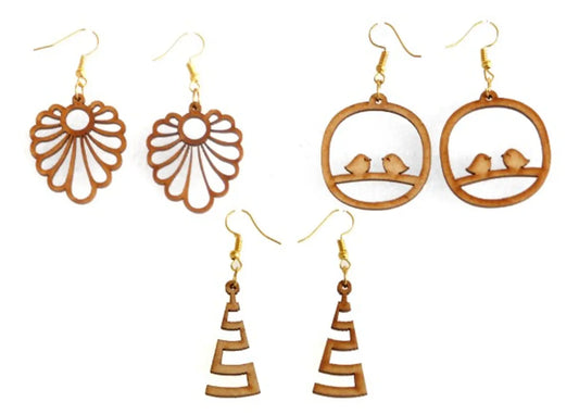 wooden earring for women or girls, combo earring for gift