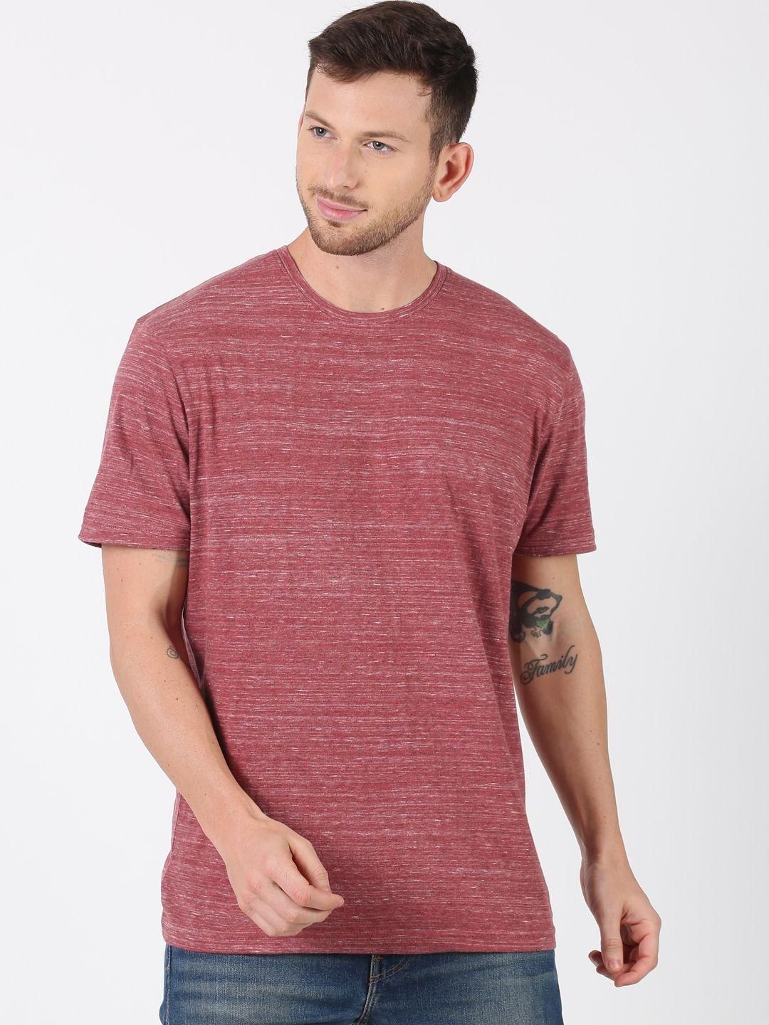 UrGear Cotton Solid Half Sleeves Mens Round Neck T-Shirt