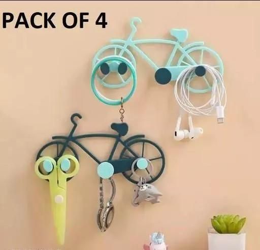 Pack of 4 Bicycle Key Chain Holder