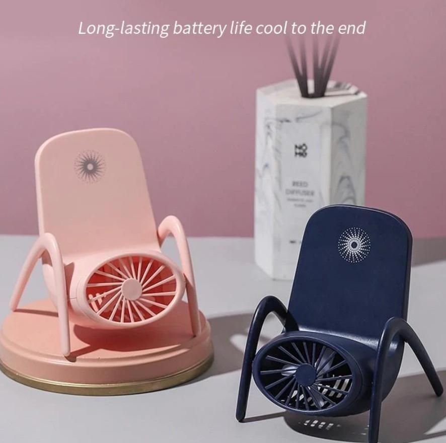 Portable Mobile Phone Holder Fan