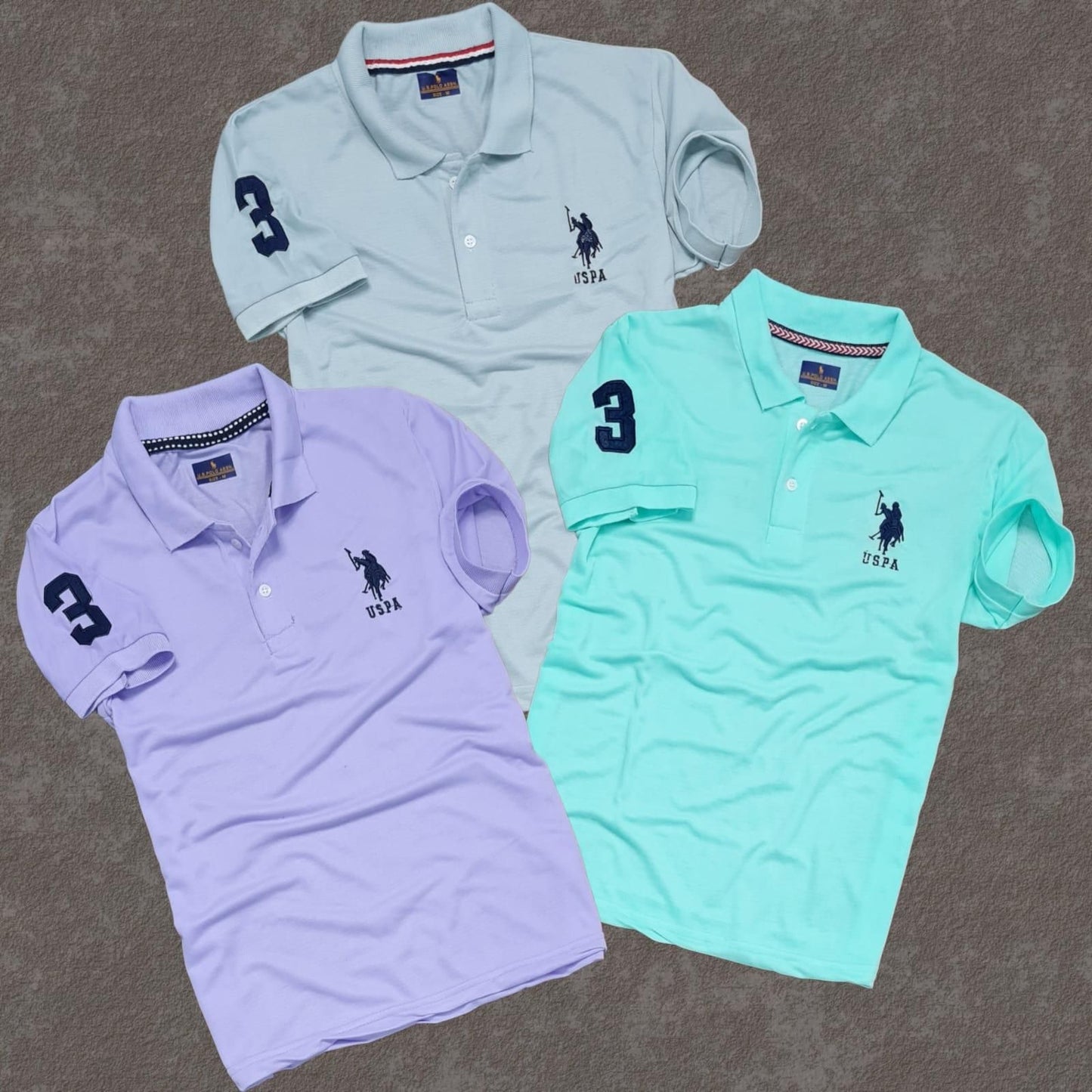 Polo Matty Tshirts For Men-Pack Of 3