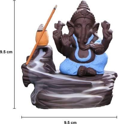 Ganesha Smoke Backflow Cone Incense holder